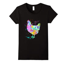 Chicken-T-Shirt--Watercolor-Splash-Love-Chickens-Tee-Shirt
