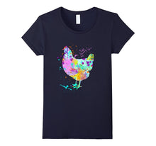 Chicken-T-Shirt--Watercolor-Splash-Love-Chickens-Tee-Shirt