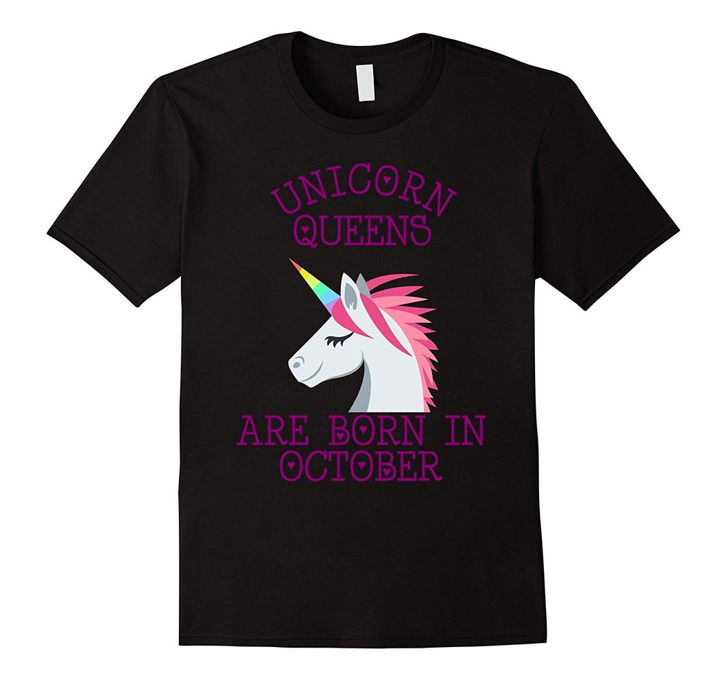 Unicorn-Queens-Are-Born-In-October-Halloween-Birthday-Tshirt