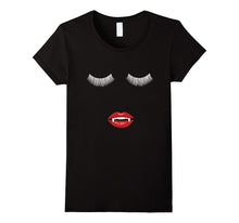 Womens-Halloween-Female-Vampire-T-Shirt-Fangs-Women's-Sexy