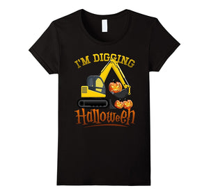 I'm-Digging-Halloween-Pumpkin-Tractor-Dig-T-Shirt