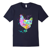 Chicken-T-Shirt--Watercolor-Splash-Love-Chickens-Tee-Shirt